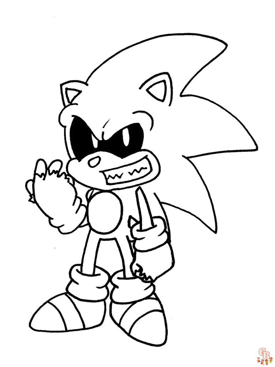 Coloriage Sonic Exe