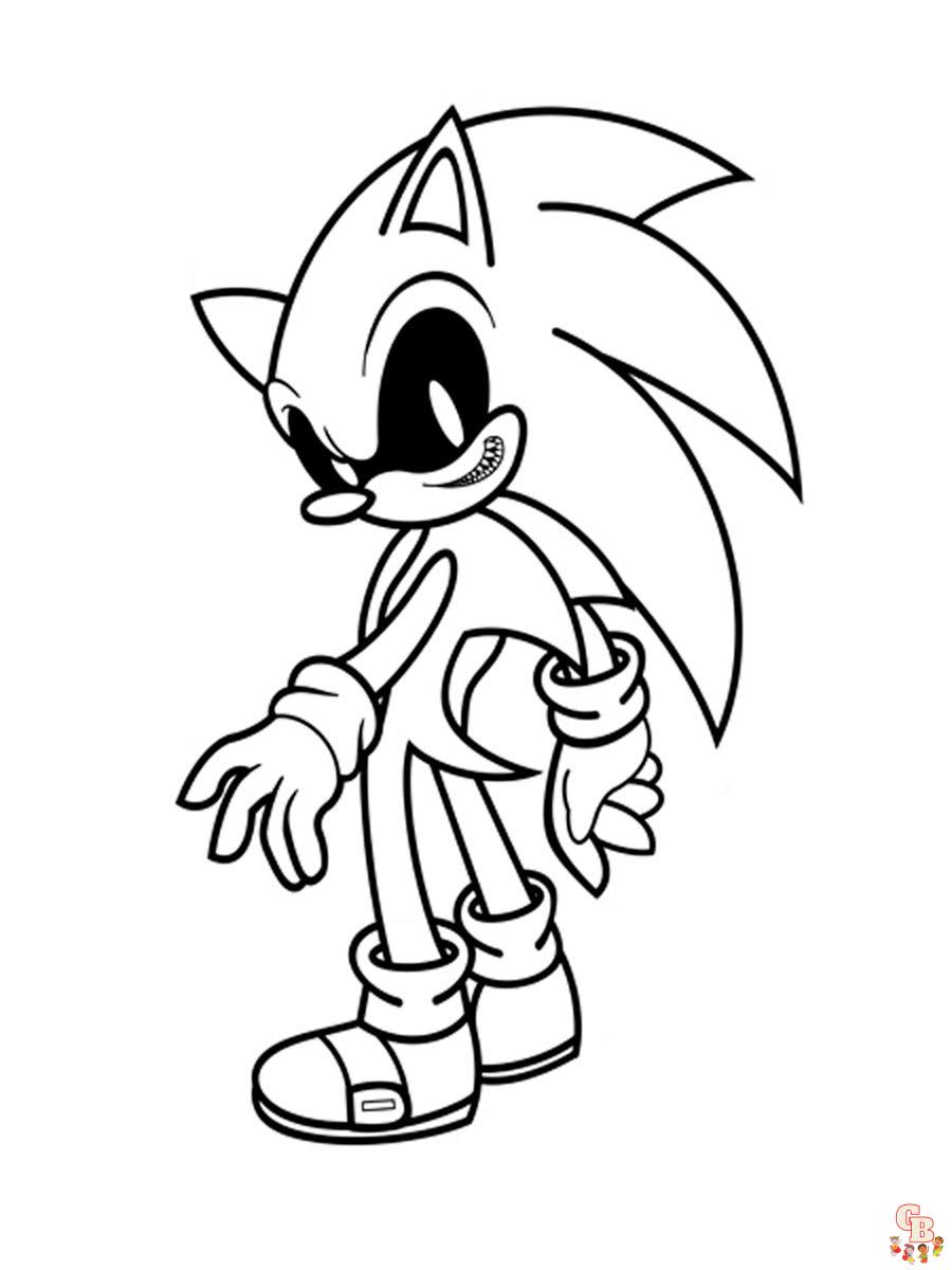 Coloriage Sonic Exe