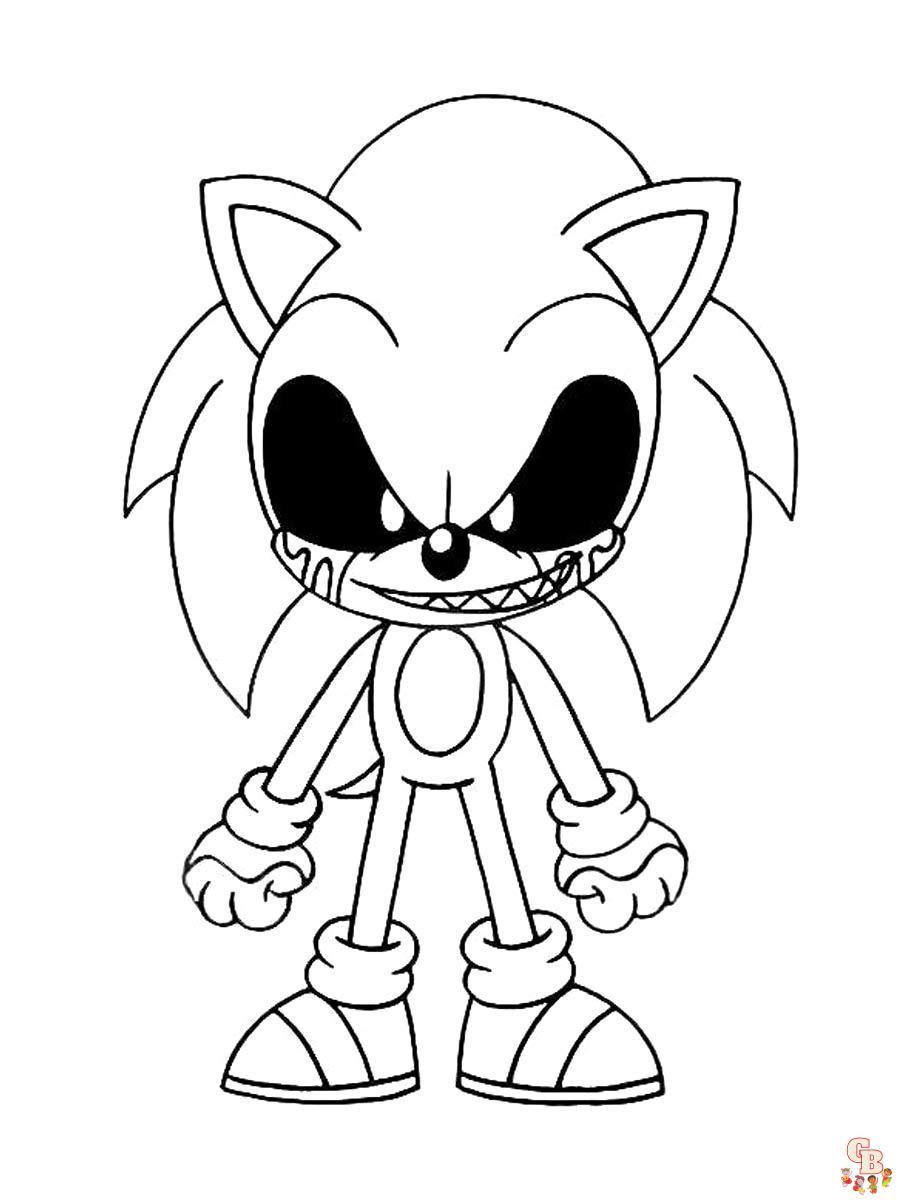 Coloriage Sonic Exe