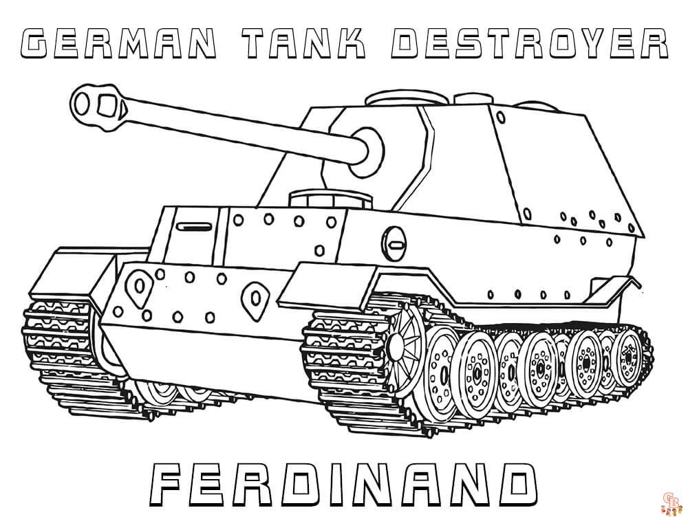 Coloriage Tank