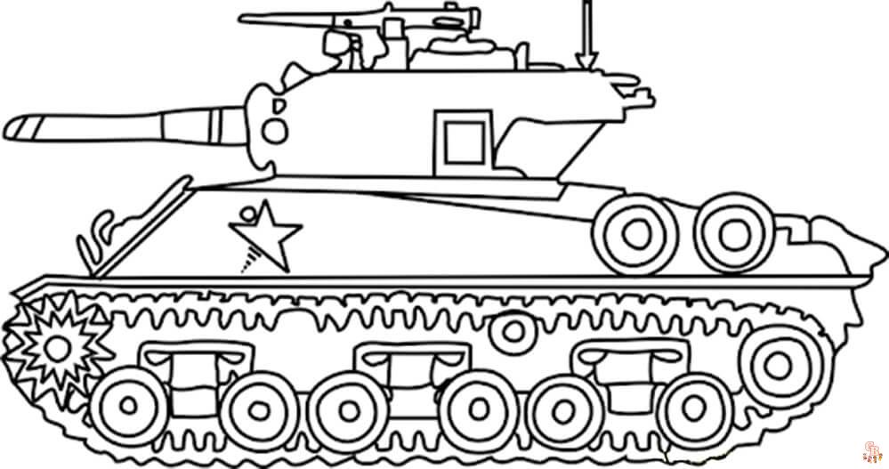 Coloriage Tank