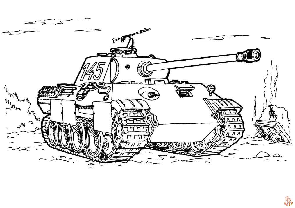 Coloriage Tank