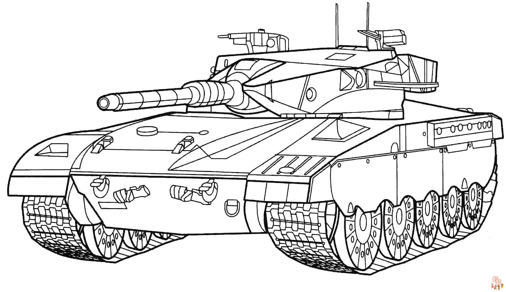 Coloriage Tank