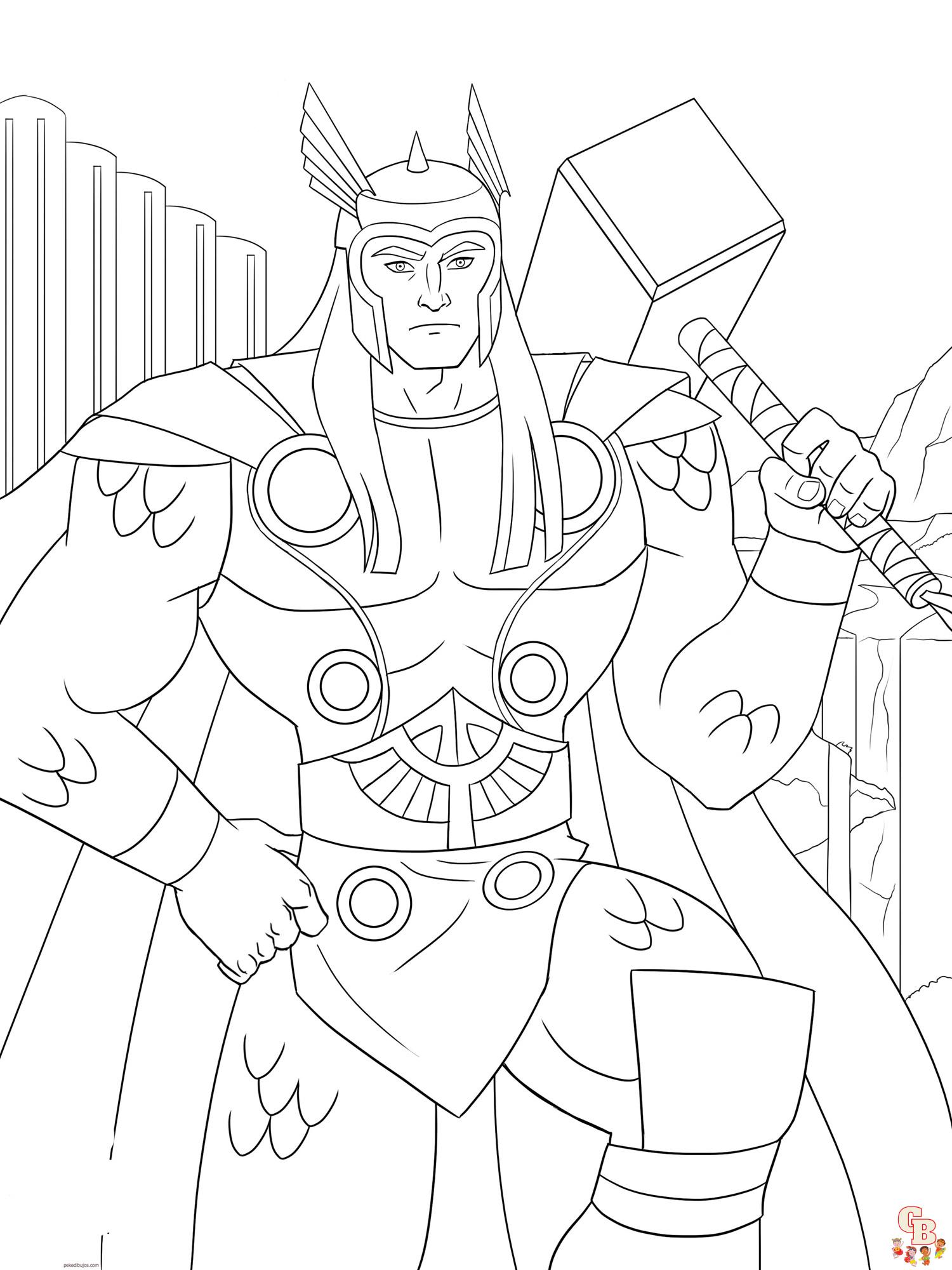 Coloriage Thor