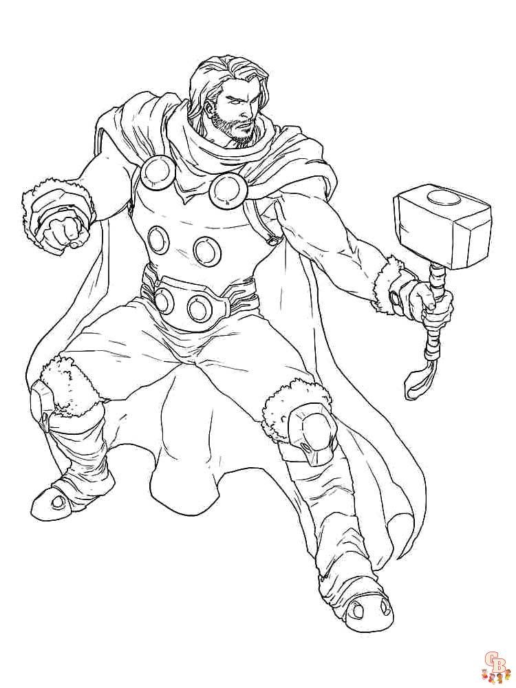 Coloriage Thor