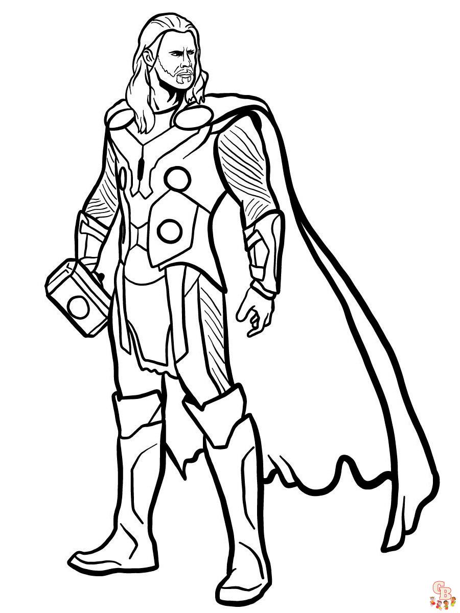 Coloriage Thor