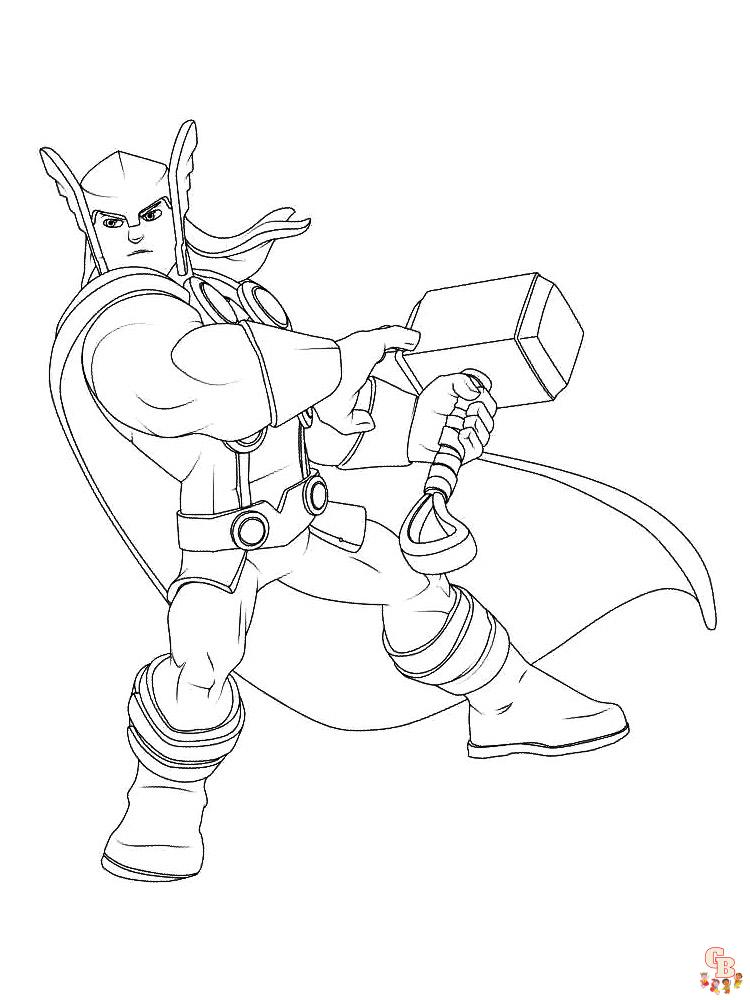 Coloriage Thor