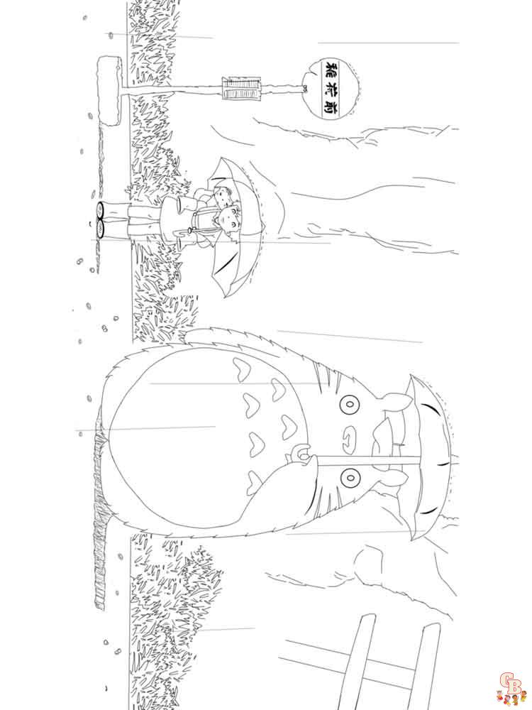 Coloriage Totoro