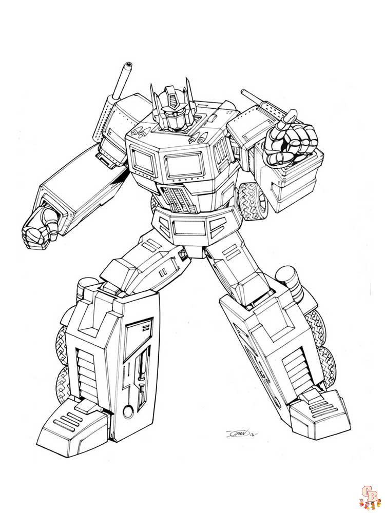 Coloriage Transformers