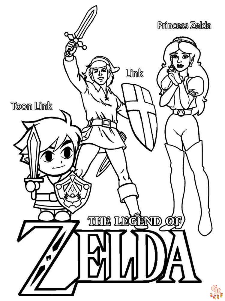 Coloriage Zelda