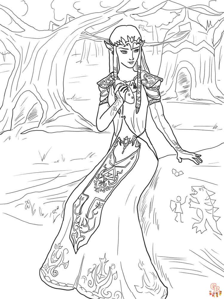 Coloriage Zelda