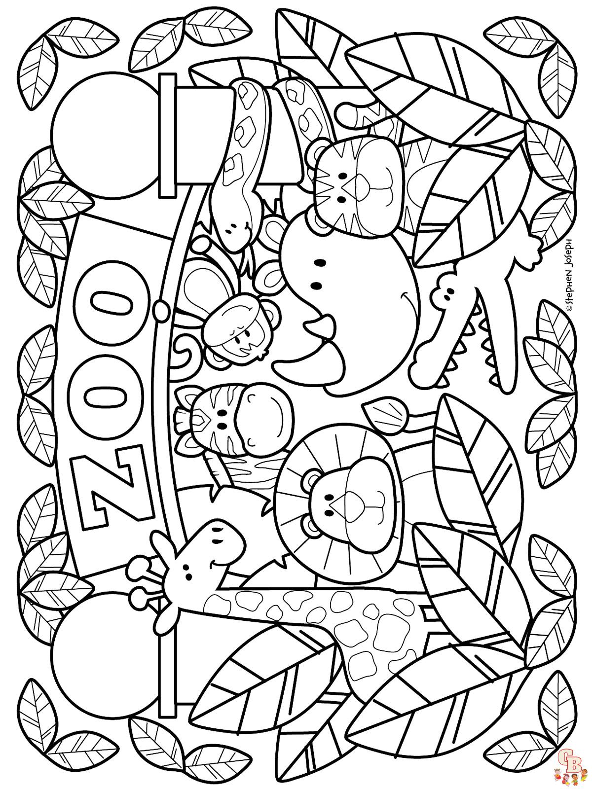 Coloriage Zoo