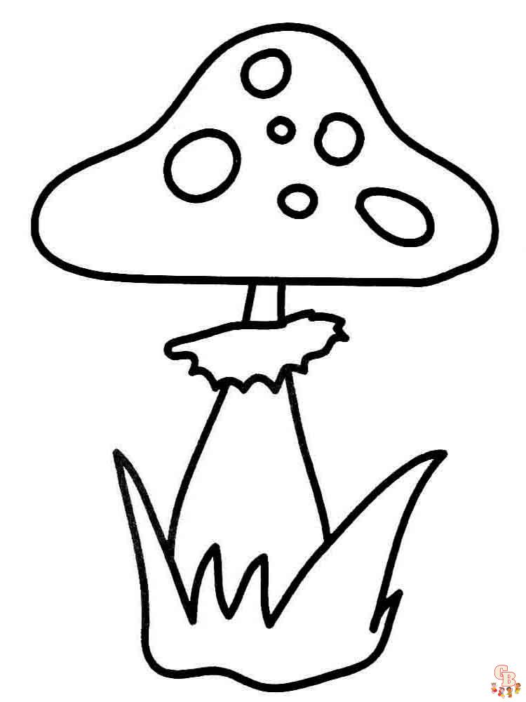 Coloriage champignon