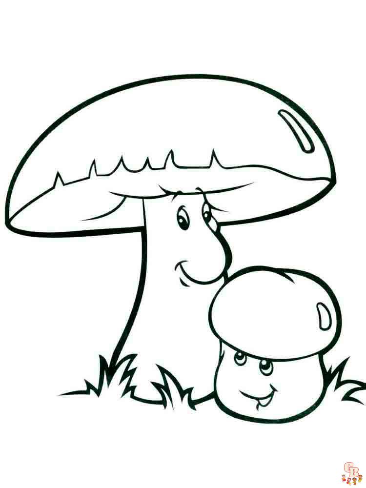 Coloriage champignon