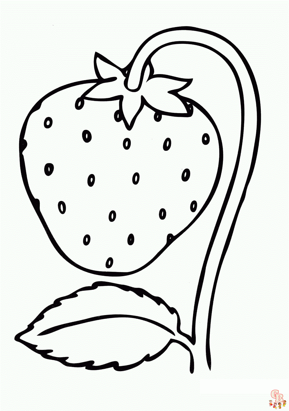 Coloriage fraise