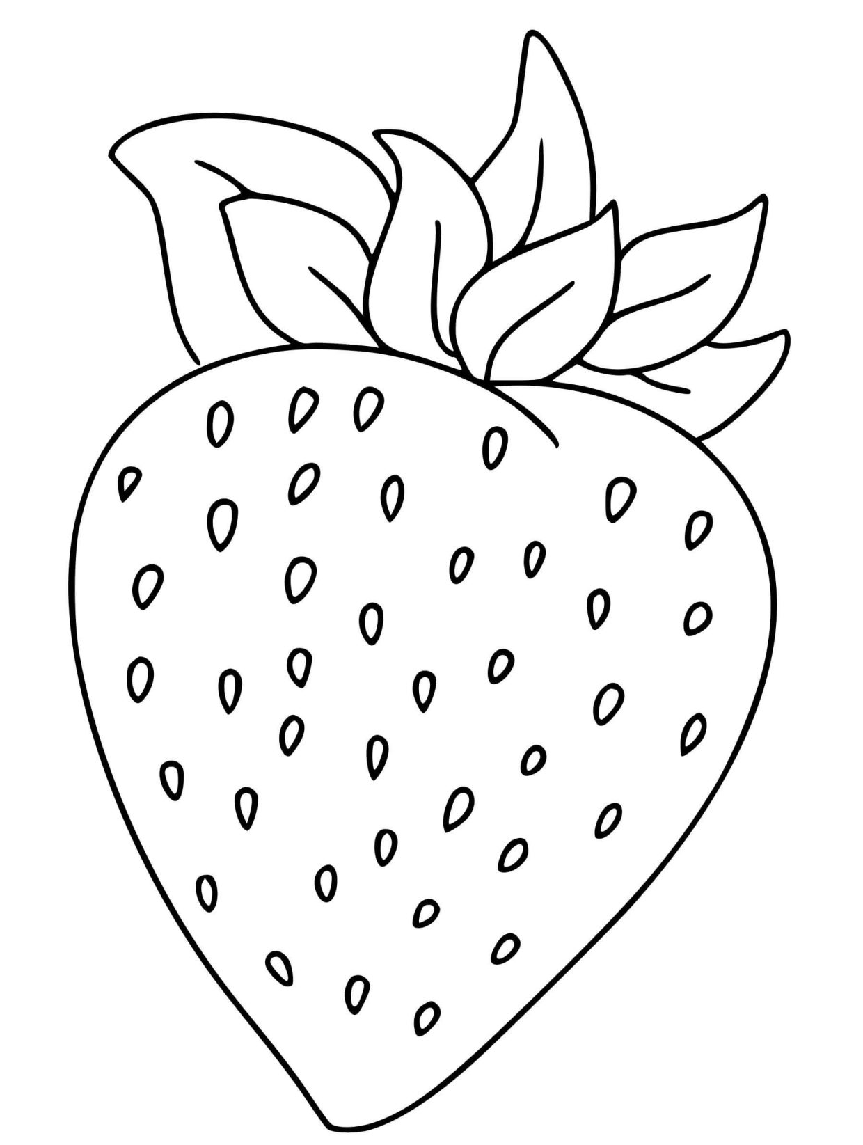 Coloriage fraise