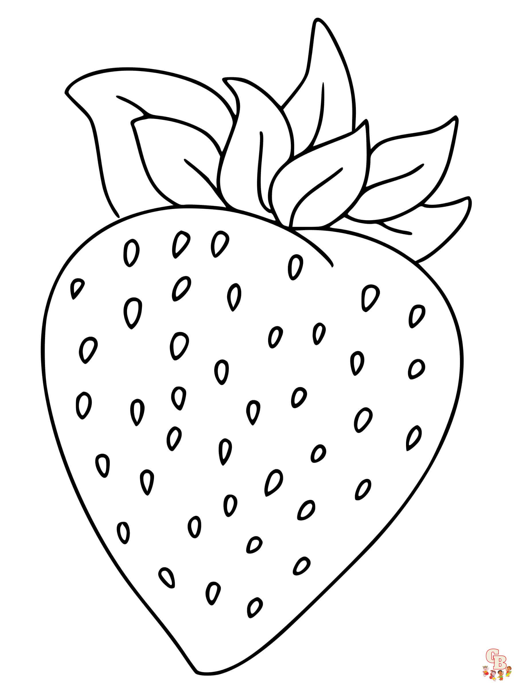 Coloriage fraise