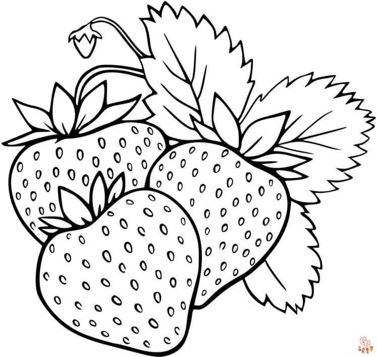 Coloriage fraise