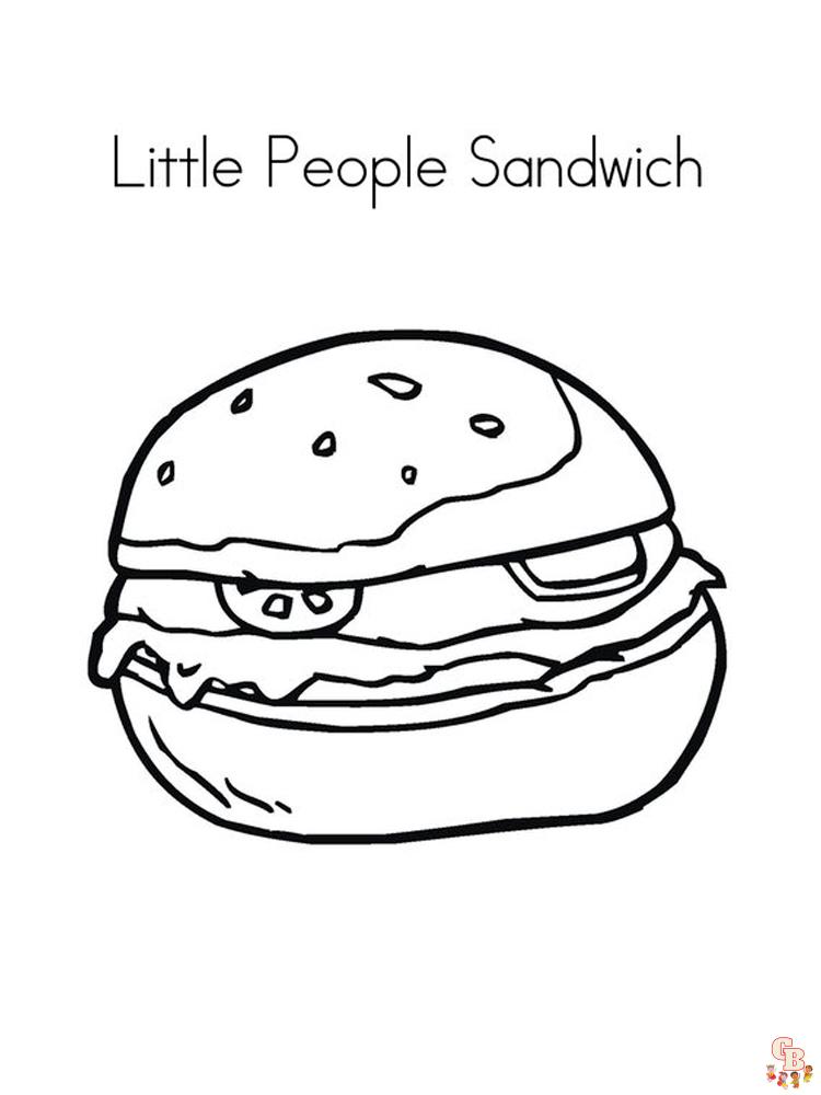 Coloriage hamburger