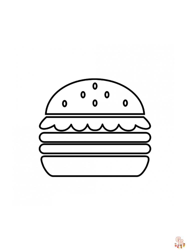 Coloriage hamburger