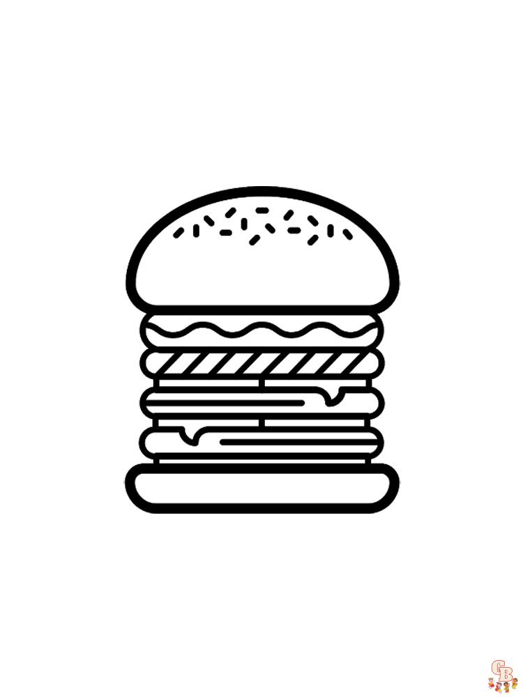 Coloriage hamburger