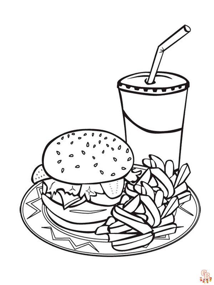 Coloriage hamburger