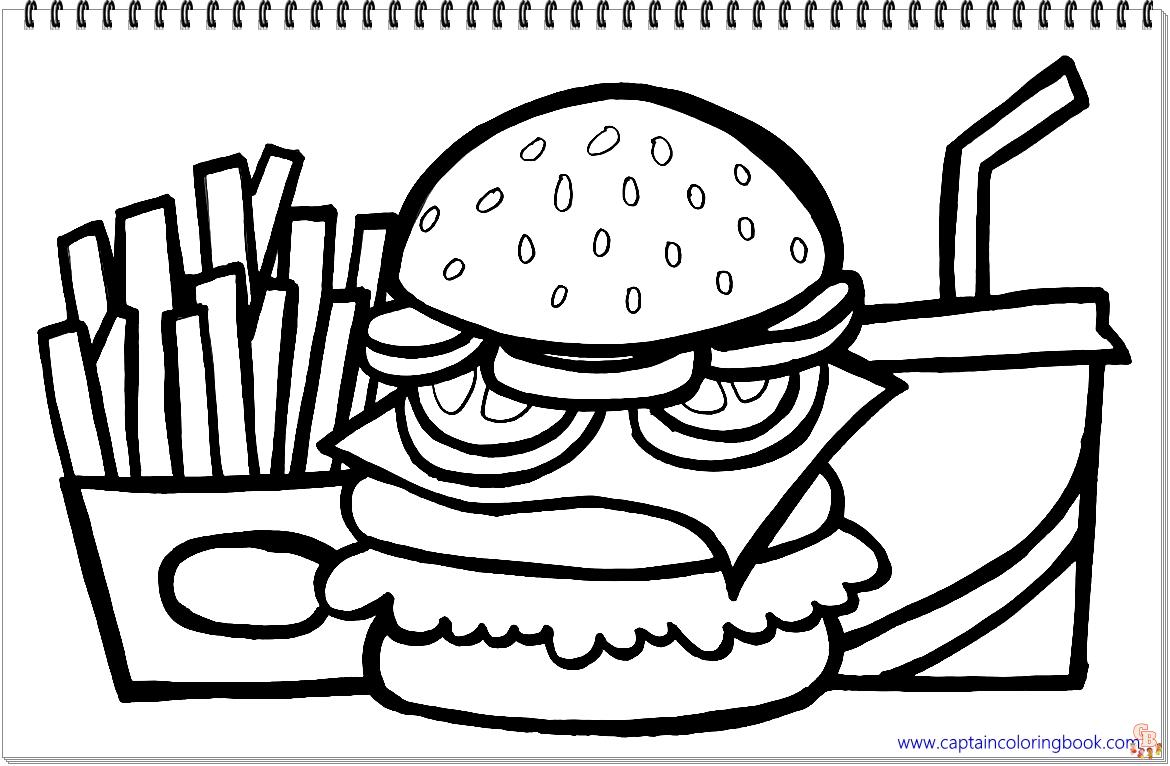 Coloriage hamburger