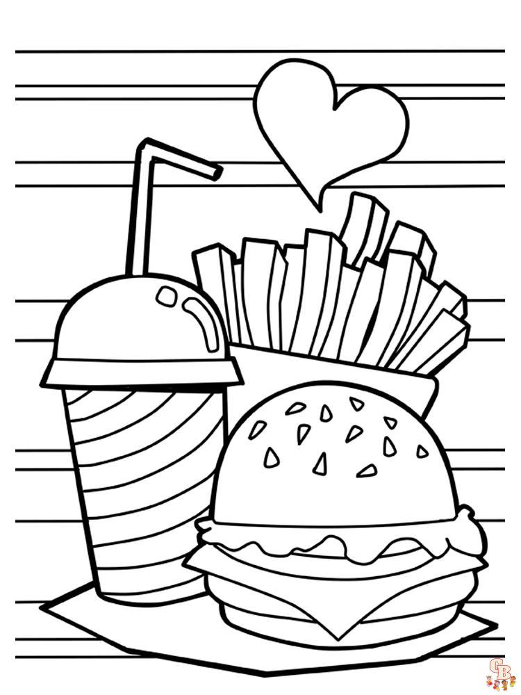 Coloriage hamburger