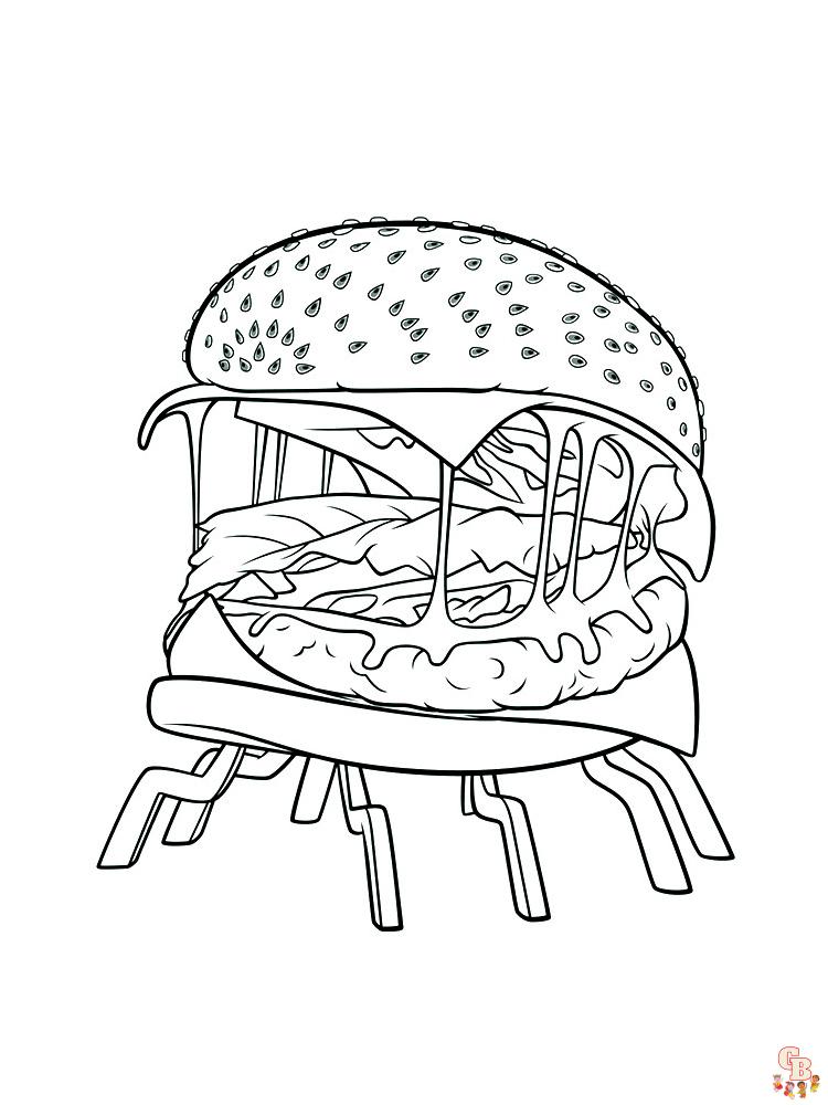 Coloriage hamburger