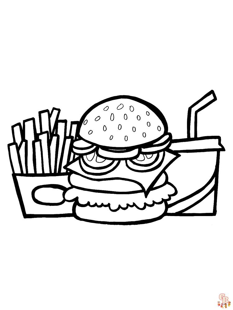 Coloriage hamburger