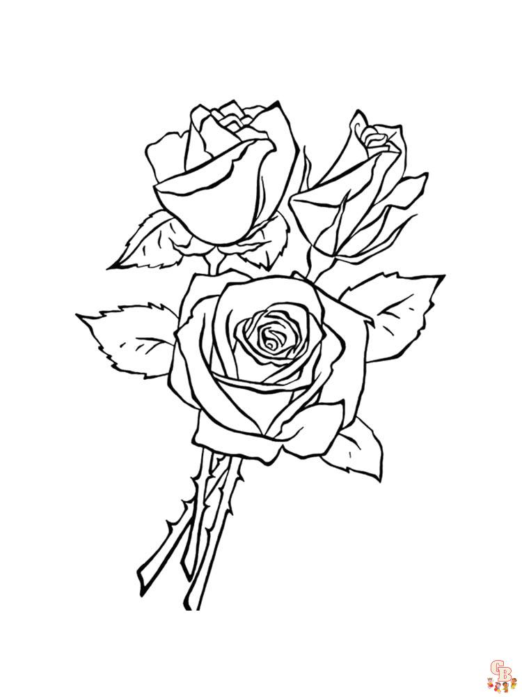 Coloriage rose