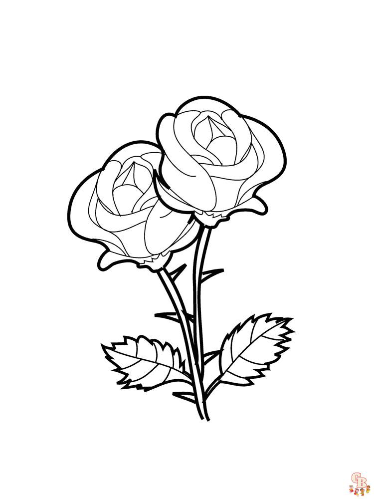 Coloriage rose