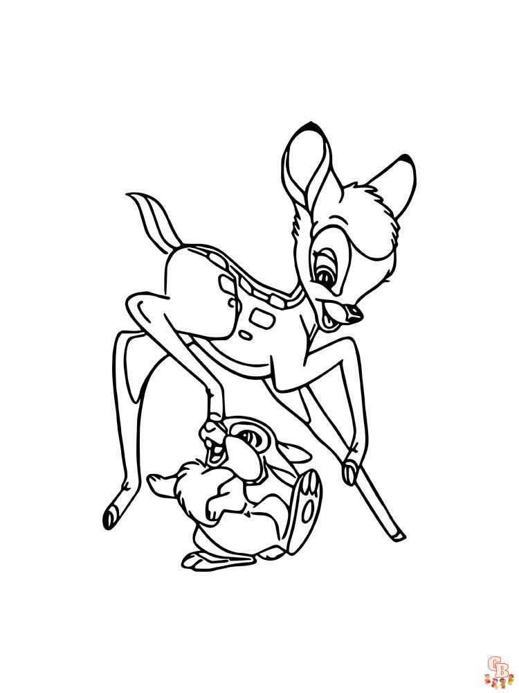 coloriage Bambi