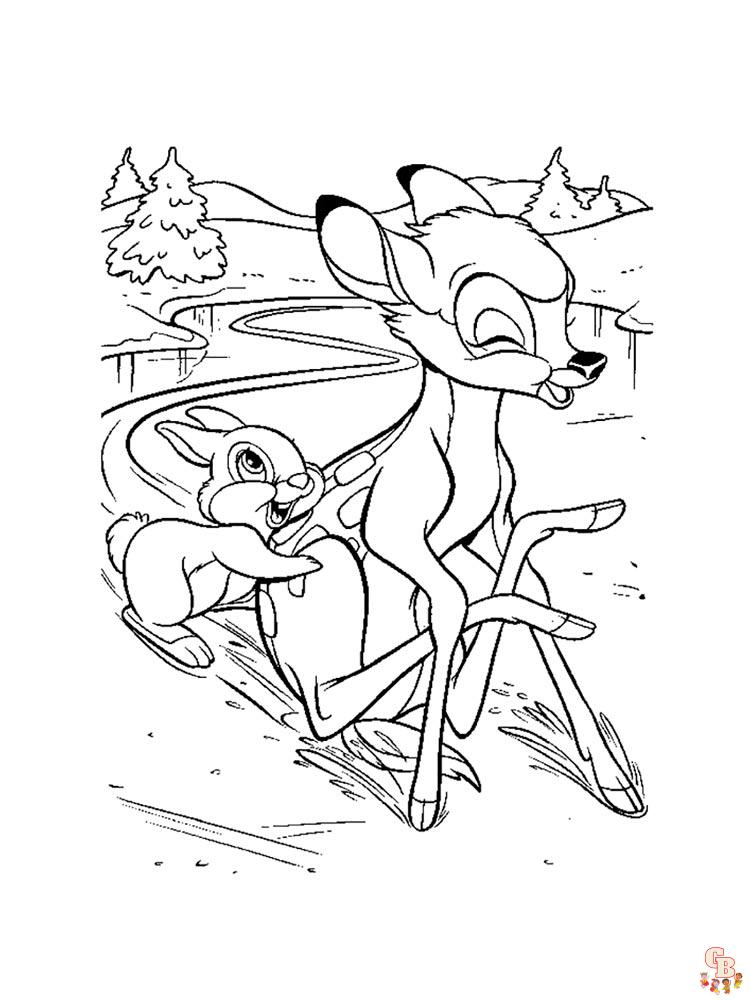 coloriage Bambi