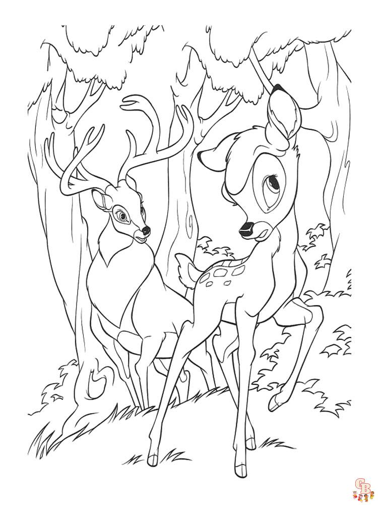 coloriage Bambi