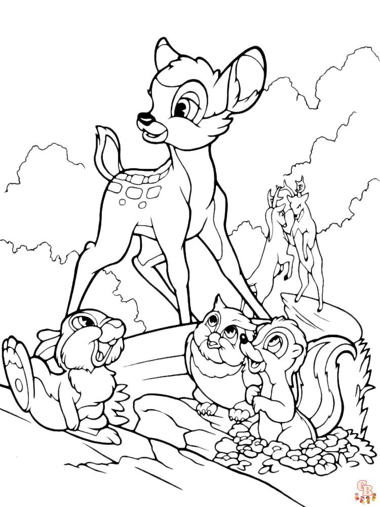 coloriage Bambi