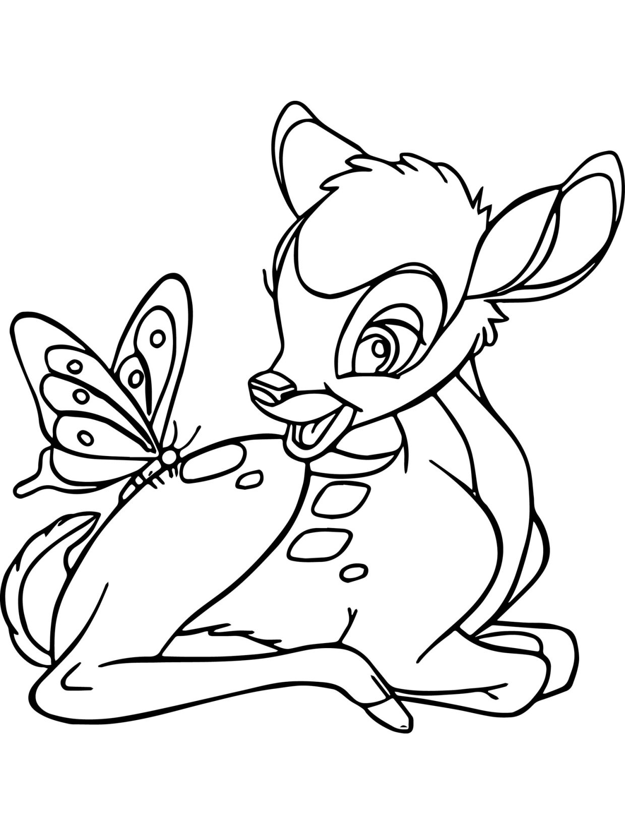 coloriage Bambi