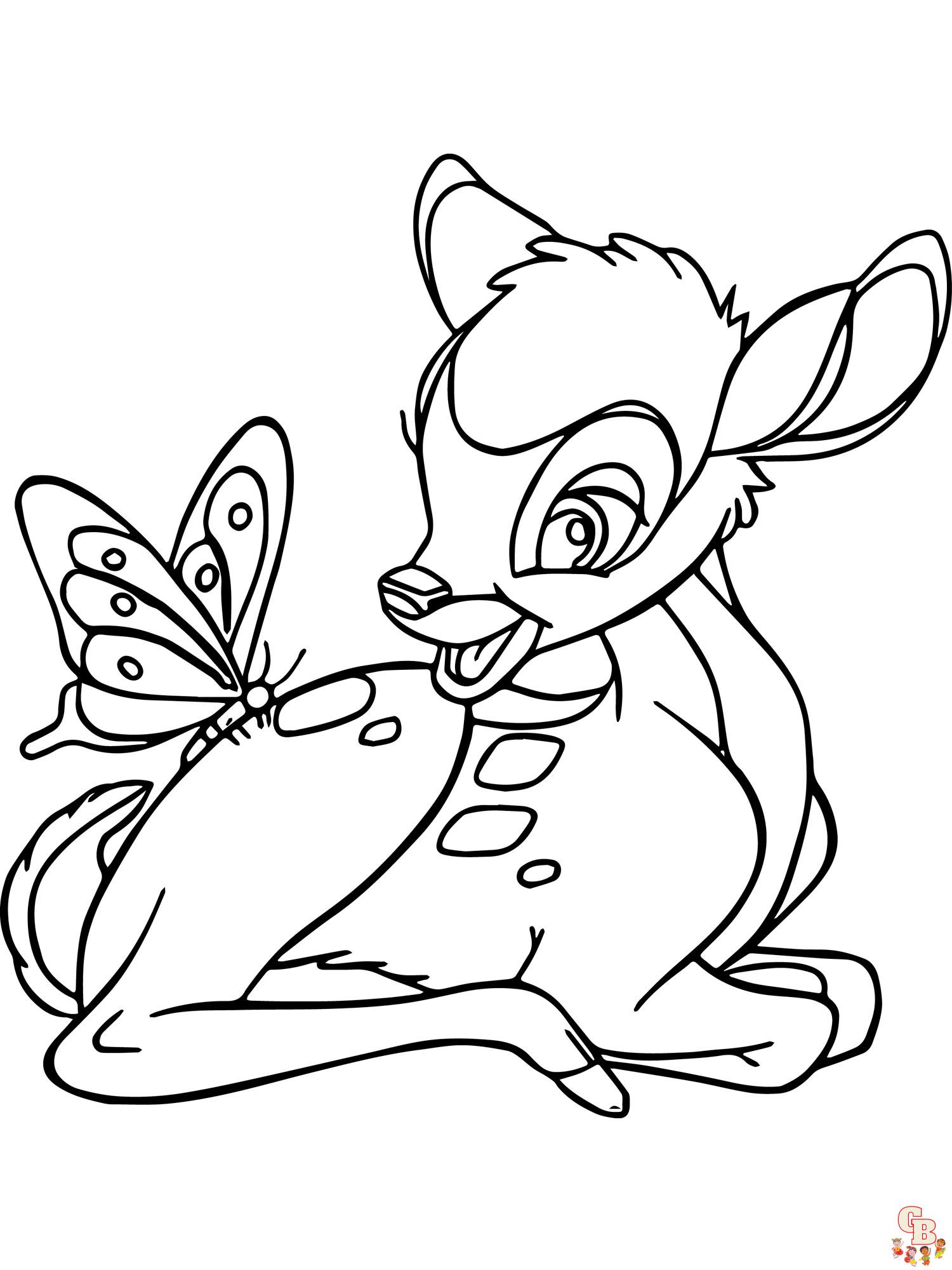 coloriage Bambi