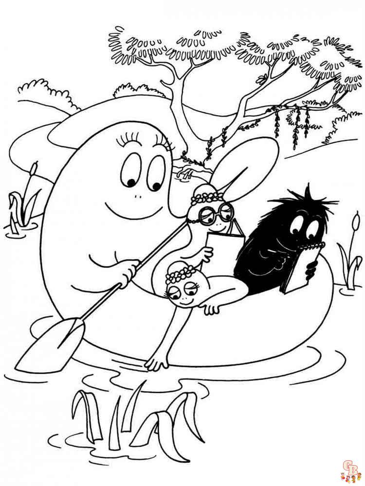 coloriage Barbapapa