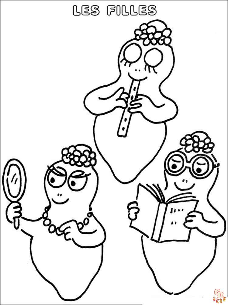 coloriage Barbapapa