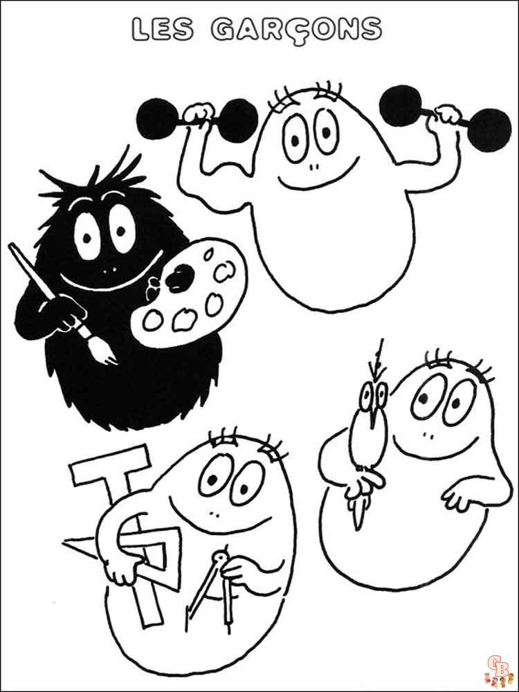 coloriage Barbapapa