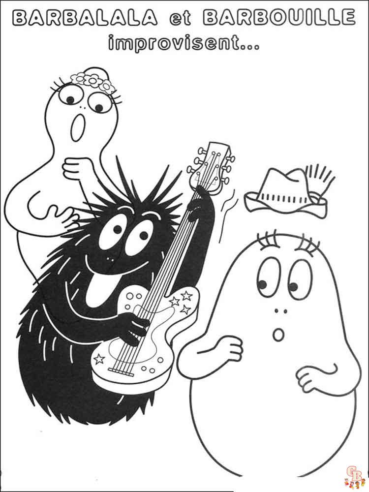 coloriage Barbapapa