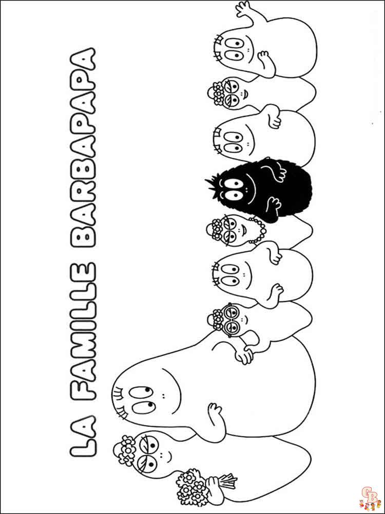 coloriage Barbapapa