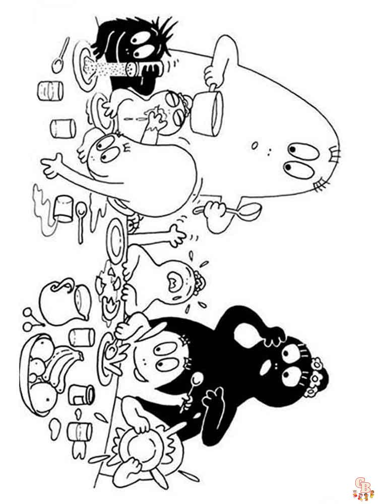 coloriage Barbapapa