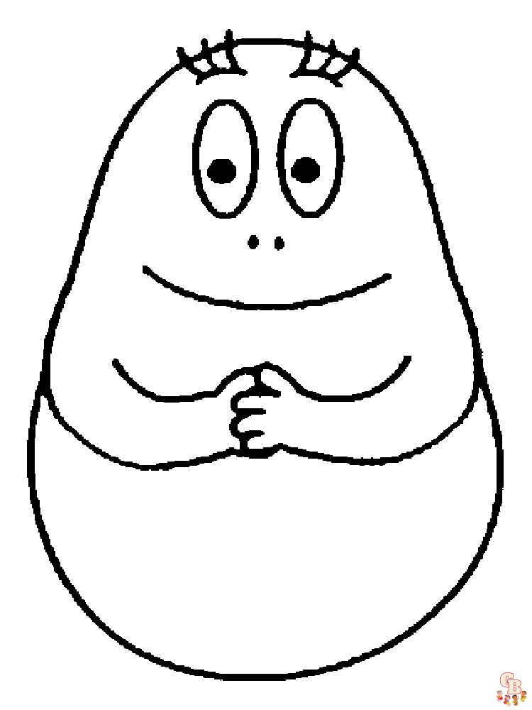 coloriage Barbapapa