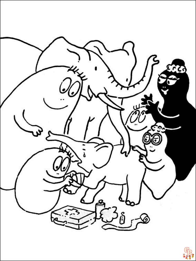 coloriage Barbapapa