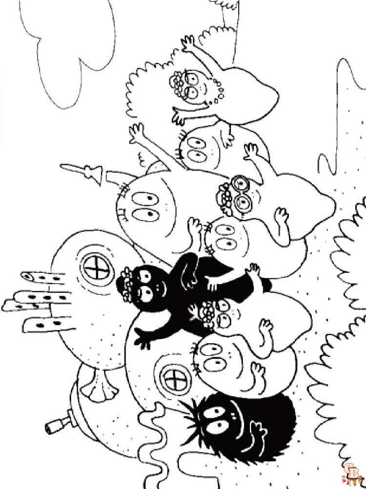 coloriage Barbapapa