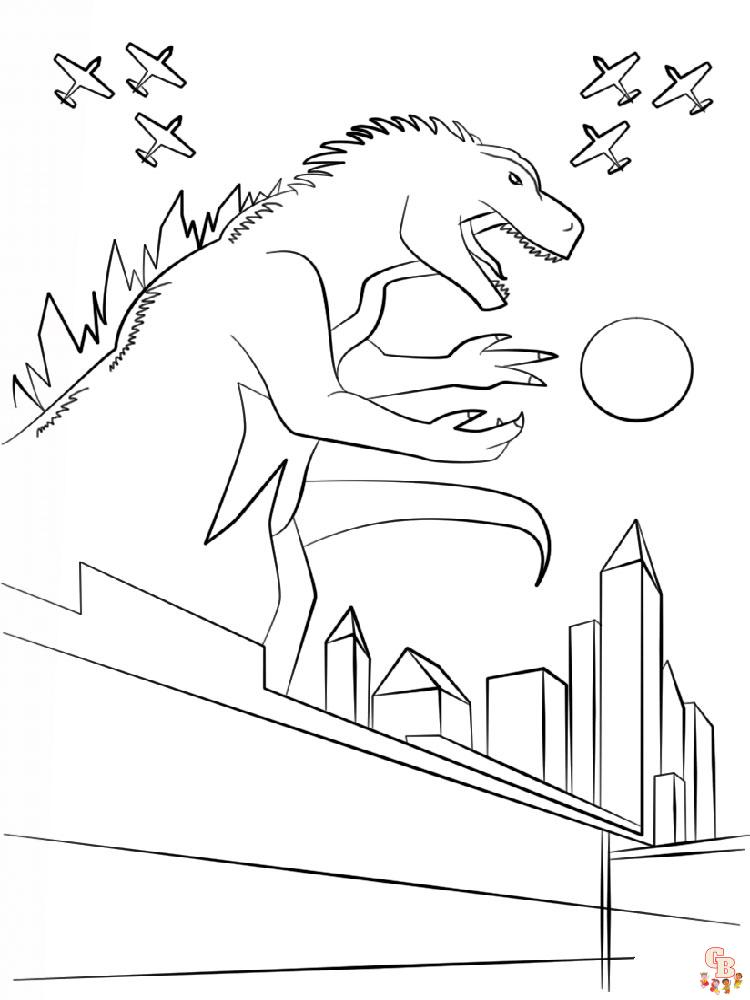 coloriage Godzilla