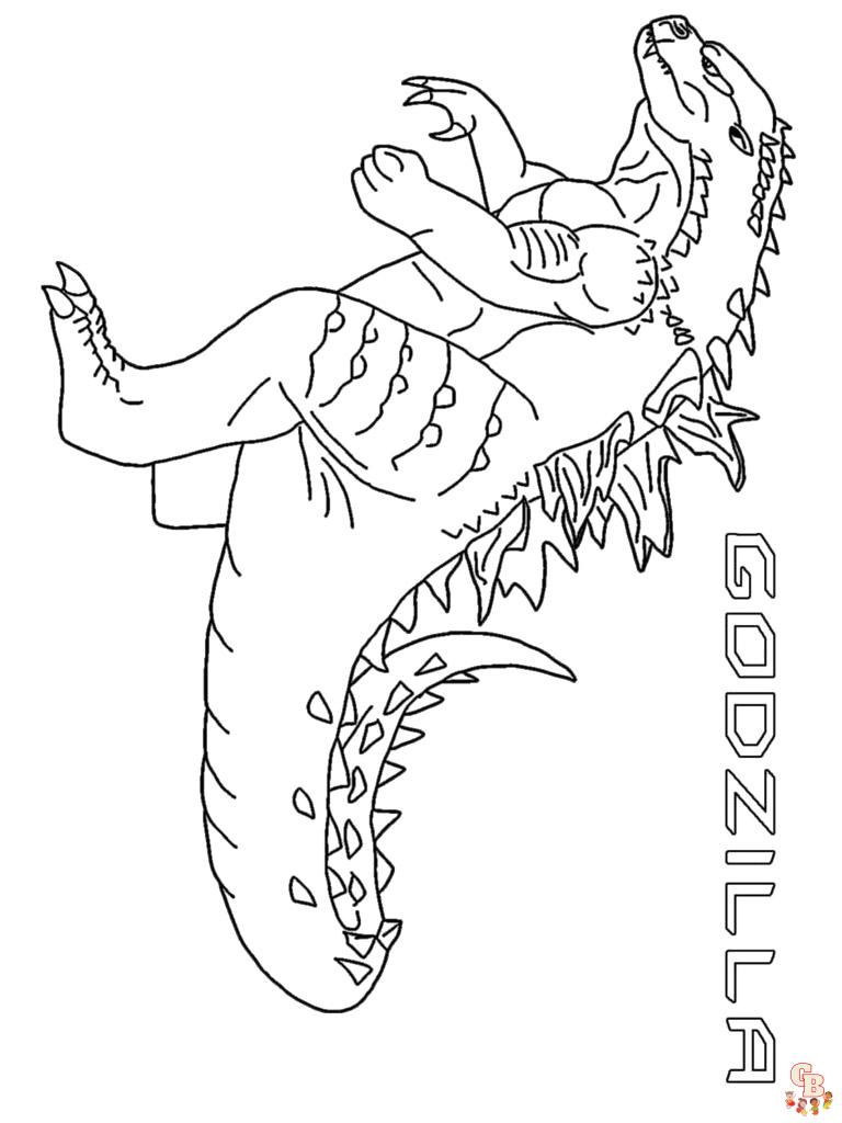 coloriage Godzilla