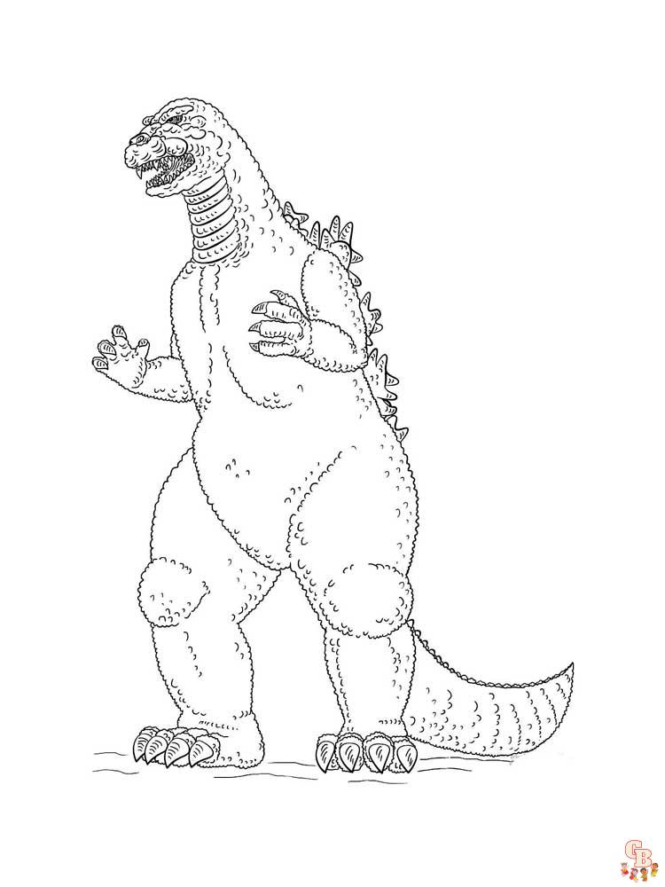 coloriage Godzilla